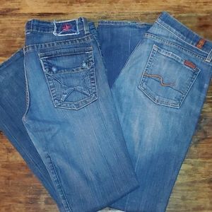Bundle of Vintage Bootcut Lowrise Jeans Size 29